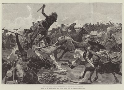 The War in the Soudan, Destruction of Transport near Souakim by Richard Caton Woodville junior